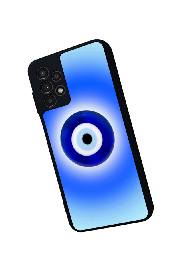 Samsung Galaxy A23 Uyumlu Nazar Tasarımlı Glossy Premium Kılıf
