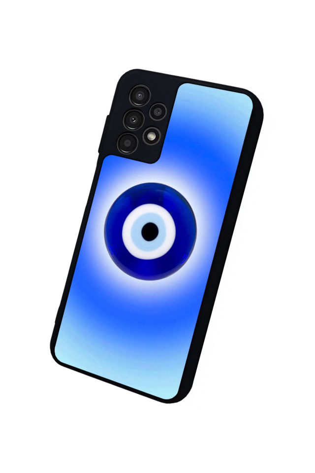 Samsung Galaxy A23 Uyumlu Nazar Tasarımlı Glossy Premium Kılıf