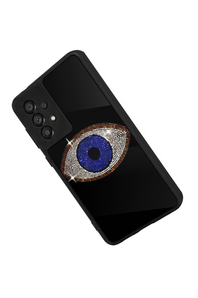 Samsung Galaxy A73 Uyumlu Nazar Tasarımlı Glossy Premium Kılıf