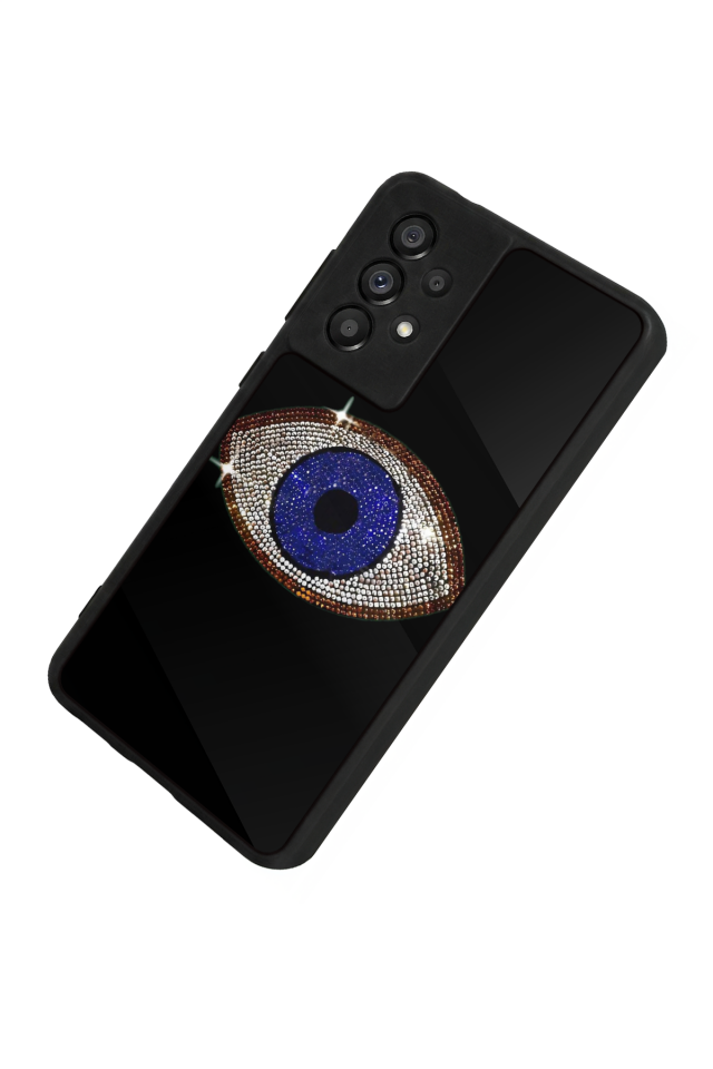 Samsung Galaxy A73 Uyumlu Nazar Tasarımlı Glossy Premium Kılıf
