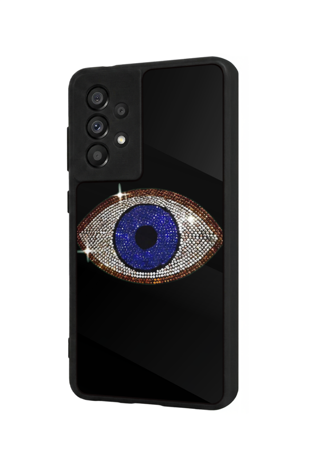Samsung Galaxy A73 Uyumlu Nazar Tasarımlı Glossy Premium Kılıf