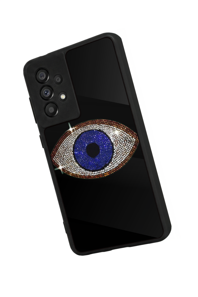 Samsung Galaxy A73 Uyumlu Nazar Tasarımlı Glossy Premium Kılıf