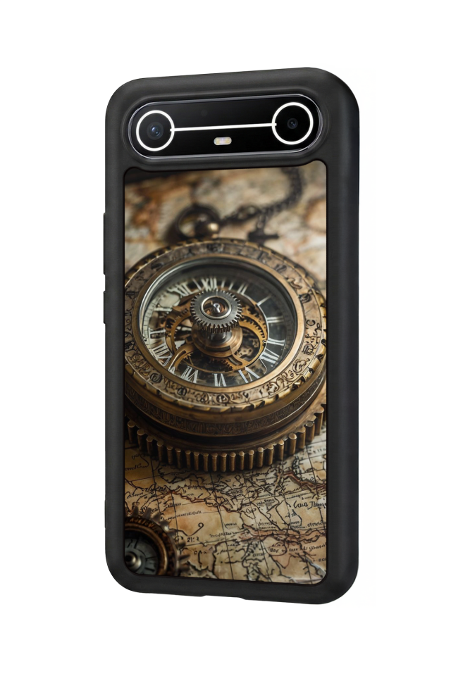Tecno Spark Slim 5G Uyumlu Pusula Tasarımlı Glossy Premium Kılıf