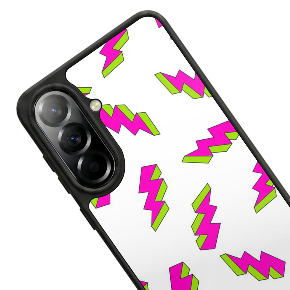 Samsung Galaxy A57 Uyumlu Simsek Tasarımlı Glossy Premium Kılıf