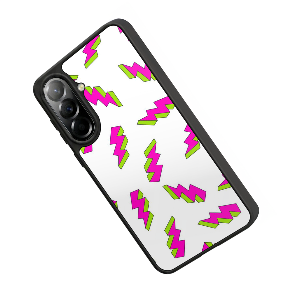 Samsung Galaxy A57 Uyumlu Simsek Tasarımlı Glossy Premium Kılıf