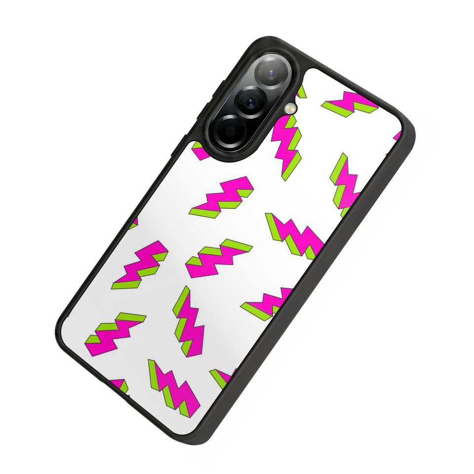 Samsung Galaxy A57 Uyumlu Simsek Tasarımlı Glossy Premium Kılıf