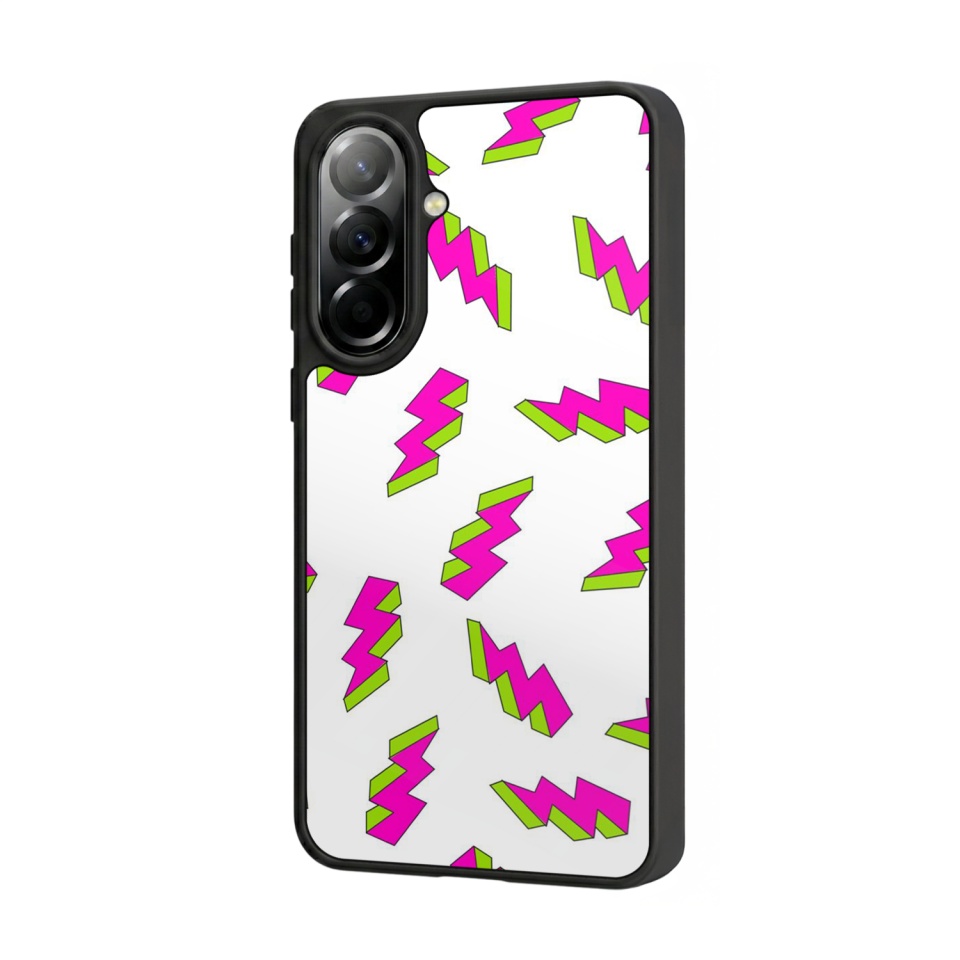 Samsung Galaxy A57 Uyumlu Simsek Tasarımlı Glossy Premium Kılıf