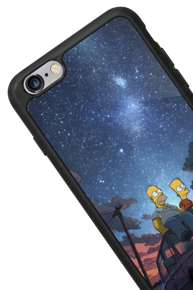 iPhone 6s Plus Uyumlu The Simpsons Tasarımlı Glossy Premium Kılıf