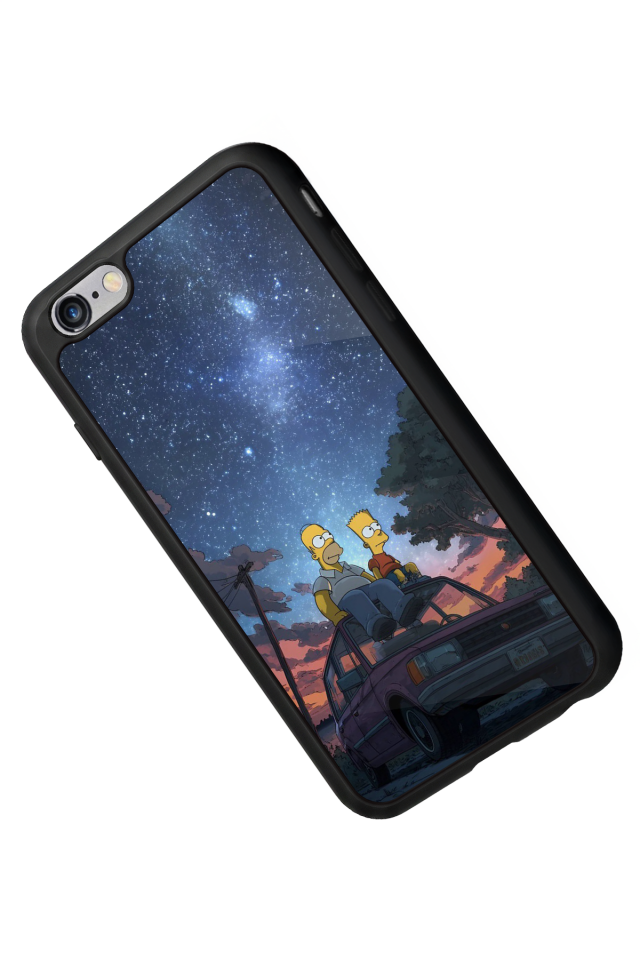 iPhone 6s Plus Uyumlu The Simpsons Tasarımlı Glossy Premium Kılıf