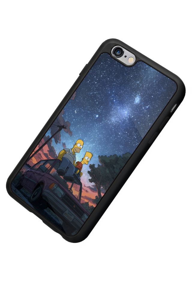 iPhone 6s Plus Uyumlu The Simpsons Tasarımlı Glossy Premium Kılıf