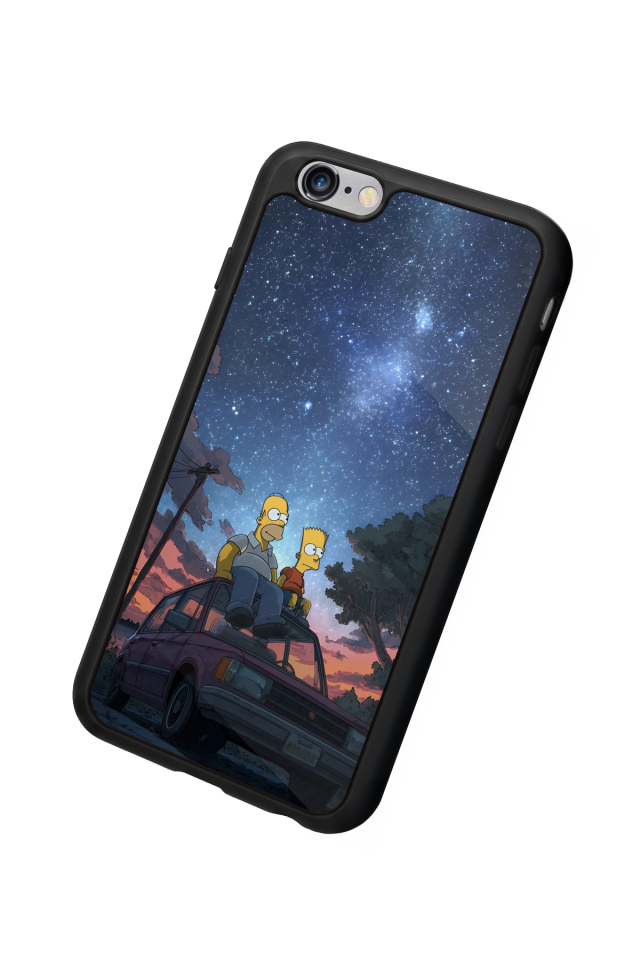 iPhone 6s Plus Uyumlu The Simpsons Tasarımlı Glossy Premium Kılıf