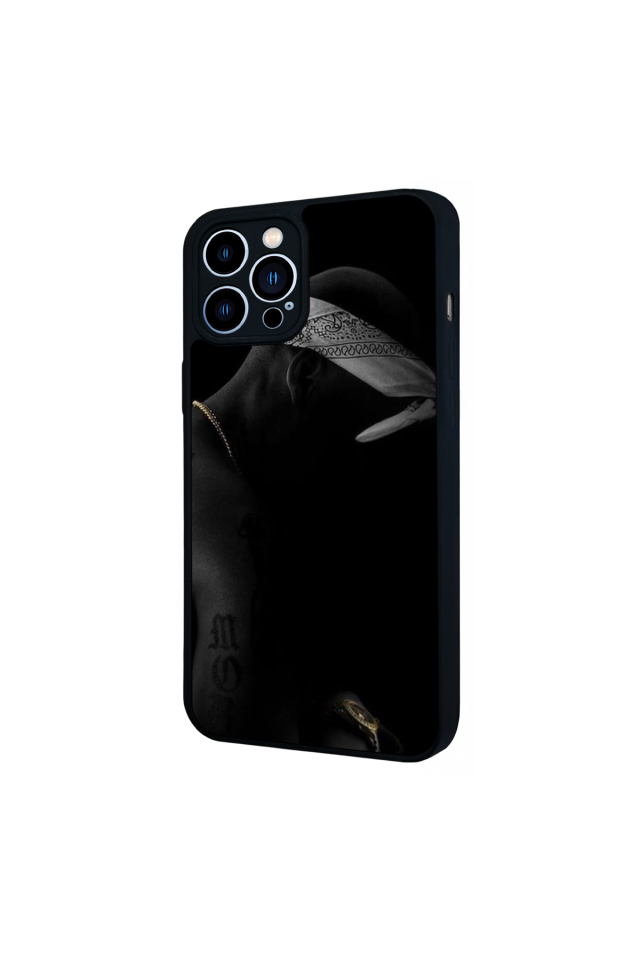 iPhone 13 Pro Max Uyumlu Tupac Tasarımlı Glossy Premium Kılıf