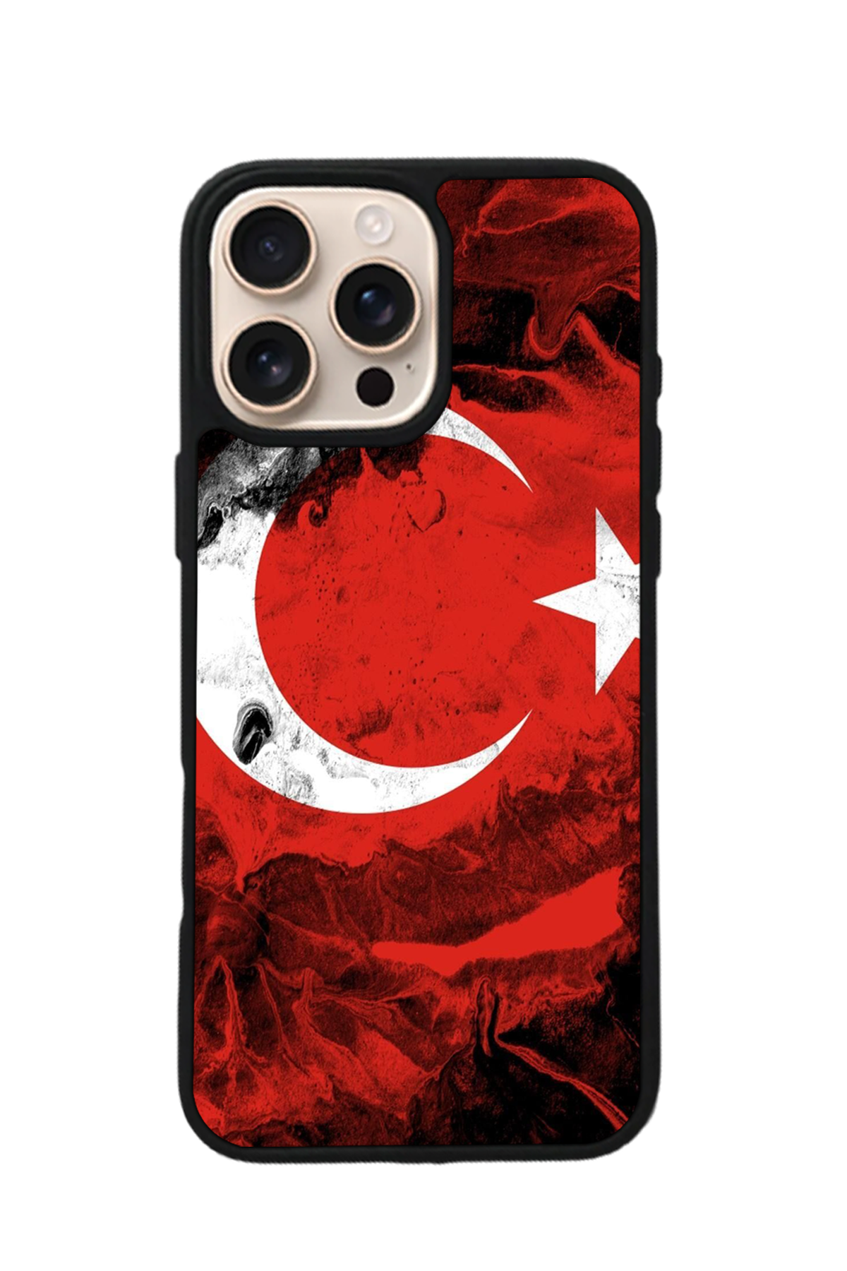 iPhone 16 Pro Max Uyumlu TürkBayragi Tasarımlı Glossy Premium Kılıf
