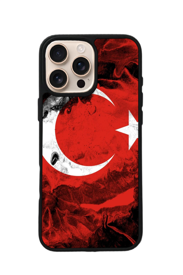 iPhone 16 Pro Max Uyumlu TürkBayragi Tasarımlı Glossy Premium Kılıf