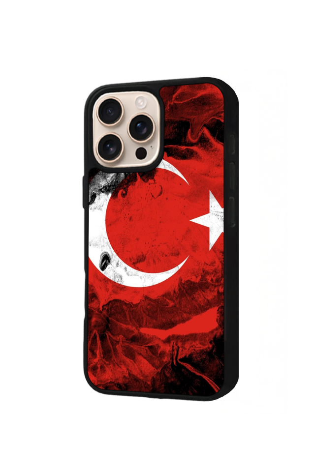 iPhone 16 Pro Max Uyumlu TürkBayragi Tasarımlı Glossy Premium Kılıf