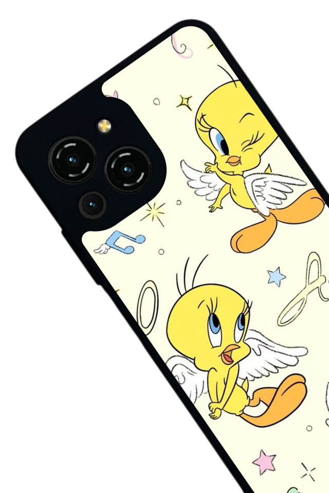 Reeder S23 Pro Max Uyumlu tweety Tasarımlı Glossy Premium Kılıf