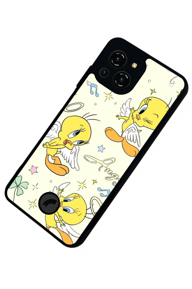 Reeder S23 Pro Max Uyumlu tweety Tasarımlı Glossy Premium Kılıf