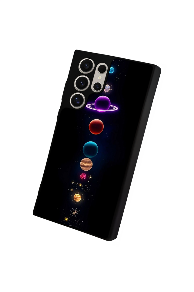 Samsung Galaxy S23 Ultra Uyumlu Uzay Tasarımlı Glossy Premium Kılıf