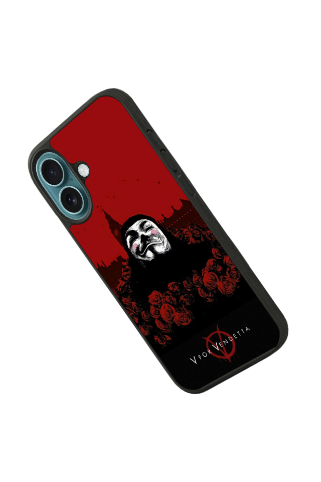 iPhone 16 Plus Uyumlu Vendetta Tasarımlı Glossy Premium Kılıf