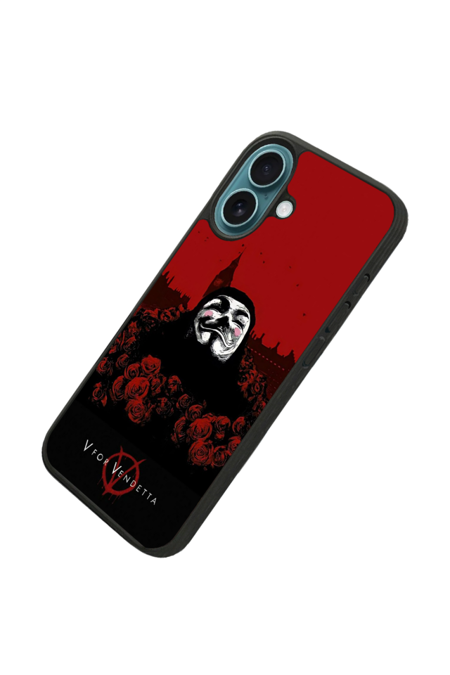 iPhone 16 Plus Uyumlu Vendetta Tasarımlı Glossy Premium Kılıf
