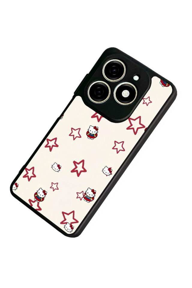 Tecno Spark 20/20C Uyumlu HelloKitty Tasarımlı Glossy Premium Kılıf