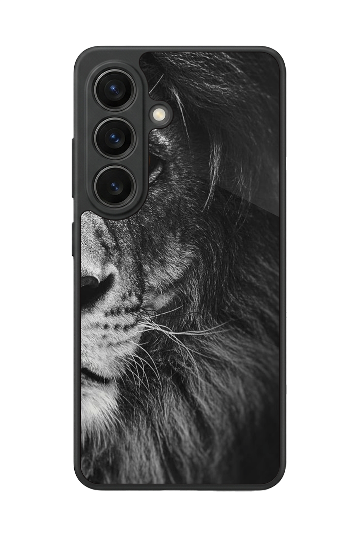 Samsung Galaxy S26 Uyumlu Aslan Tasarımlı Glossy Premium Kılıf