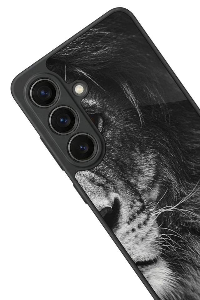 Samsung Galaxy S26 Uyumlu Aslan Tasarımlı Glossy Premium Kılıf