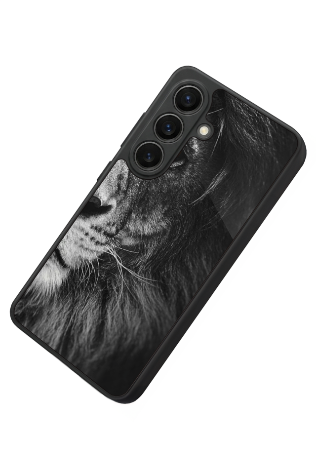 Samsung Galaxy S26 Uyumlu Aslan Tasarımlı Glossy Premium Kılıf