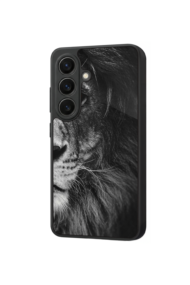 Samsung Galaxy S26 Uyumlu Aslan Tasarımlı Glossy Premium Kılıf