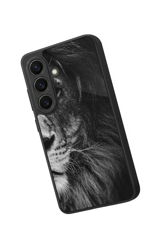 Samsung Galaxy S26 Uyumlu Aslan Tasarımlı Glossy Premium Kılıf