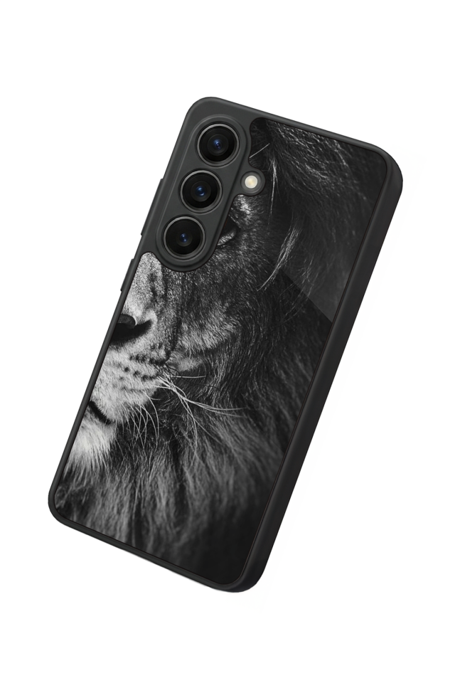 Samsung Galaxy S26 Uyumlu Aslan Tasarımlı Glossy Premium Kılıf