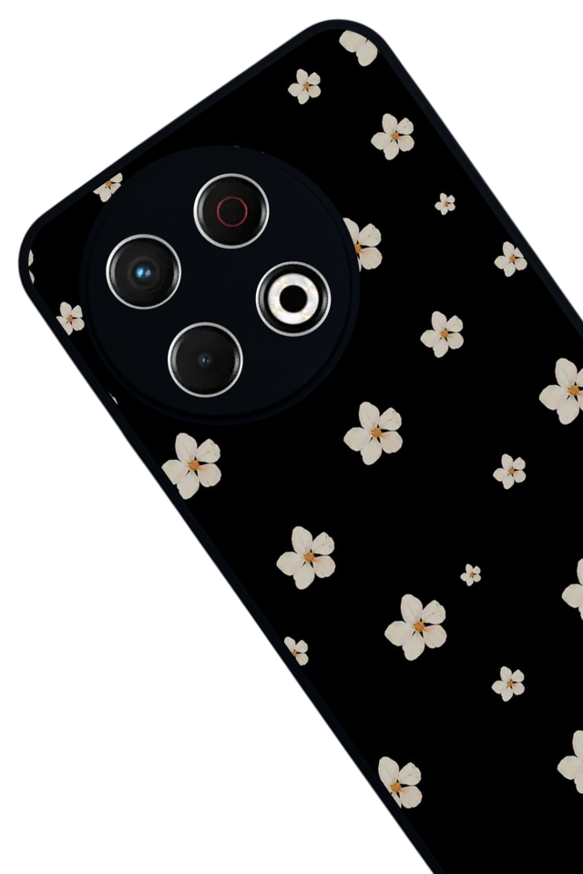 Tecno Spark 30 Pro Uyumlu Cicek Tasarımlı Glossy Premium Kılıf