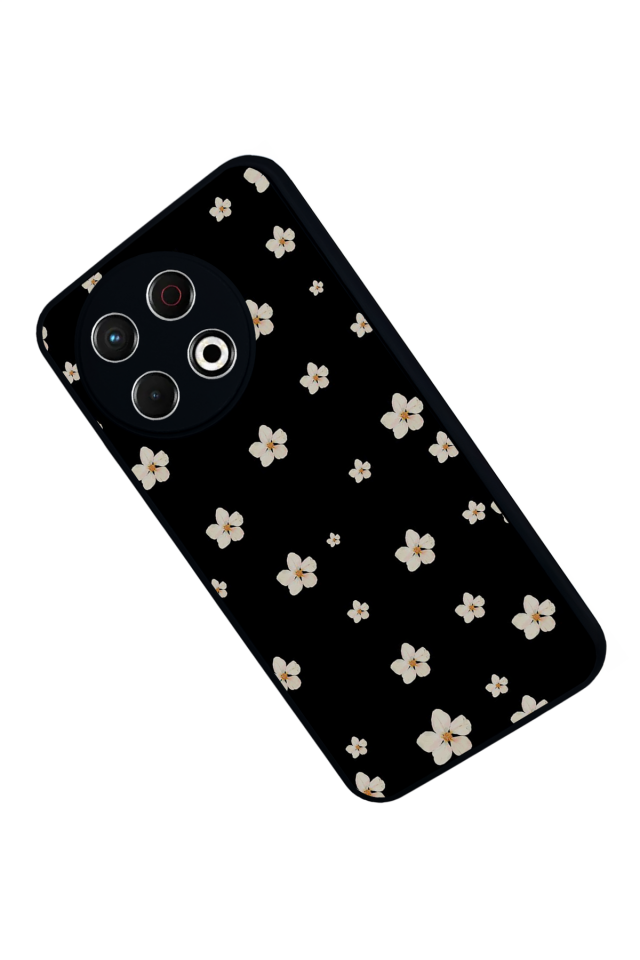 Tecno Spark 30 Pro Uyumlu Cicek Tasarımlı Glossy Premium Kılıf