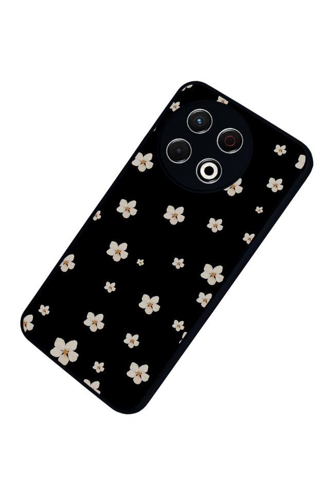 Tecno Spark 30 Pro Uyumlu Cicek Tasarımlı Glossy Premium Kılıf