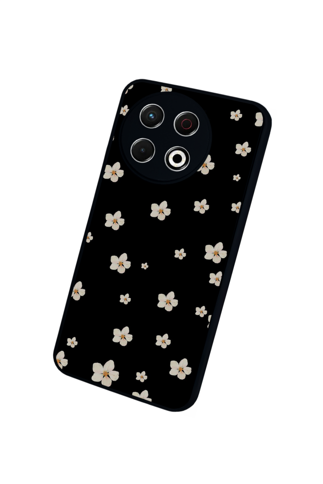 Tecno Spark 30 Pro Uyumlu Cicek Tasarımlı Glossy Premium Kılıf