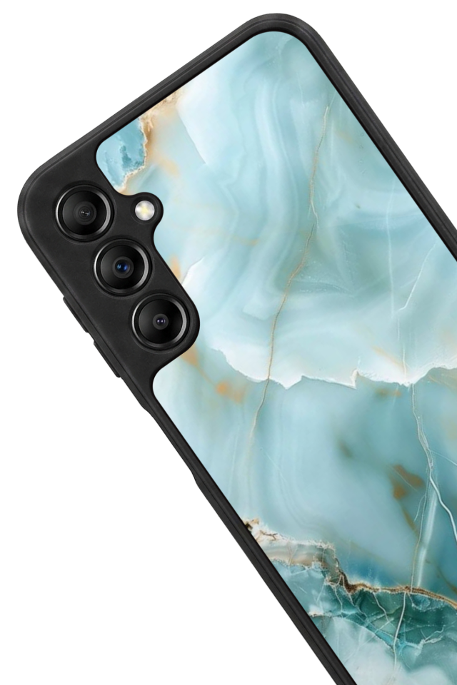 Samsung Galaxy A14 Uyumlu Mermer Marble Tasarımlı Glossy Premium Kılıf