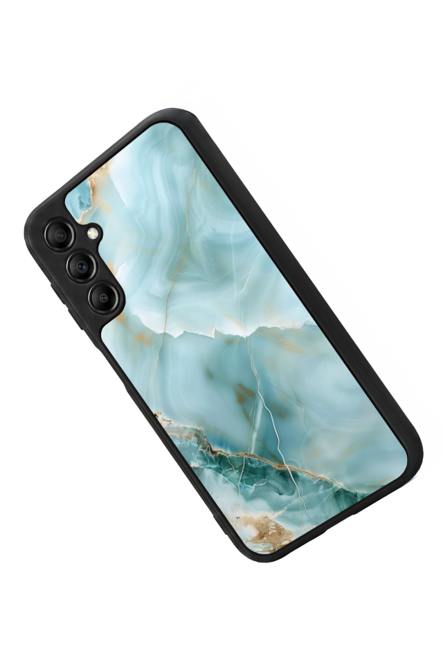 Samsung Galaxy A14 Uyumlu Mermer Marble Tasarımlı Glossy Premium Kılıf