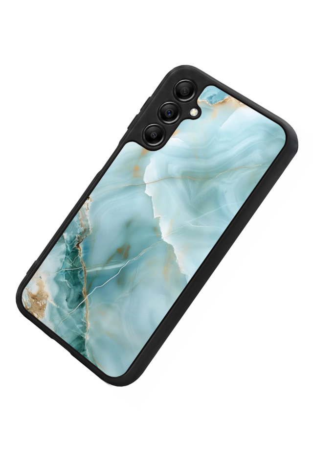 Samsung Galaxy A14 Uyumlu Mermer Marble Tasarımlı Glossy Premium Kılıf