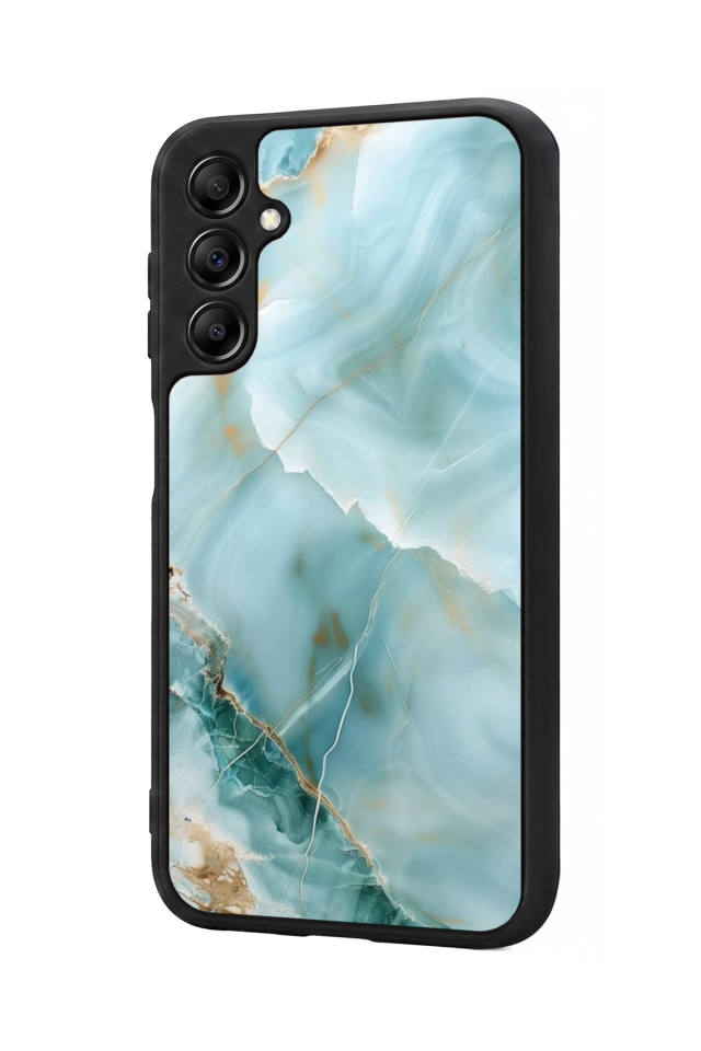 Samsung Galaxy A14 Uyumlu Mermer Marble Tasarımlı Glossy Premium Kılıf