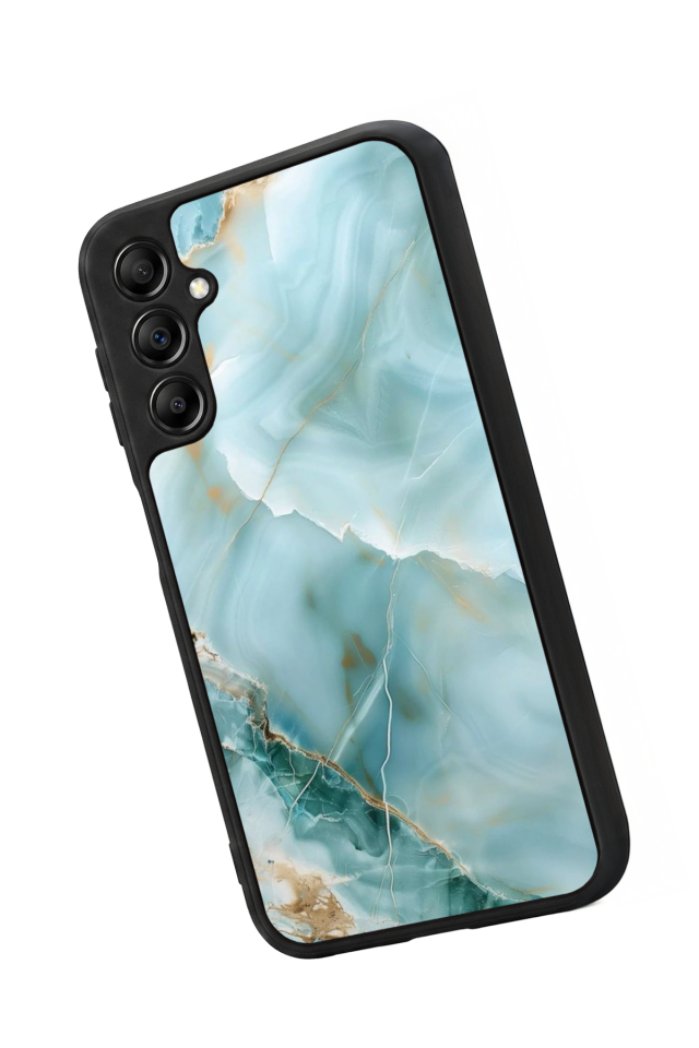 Samsung Galaxy A14 Uyumlu Mermer Marble Tasarımlı Glossy Premium Kılıf