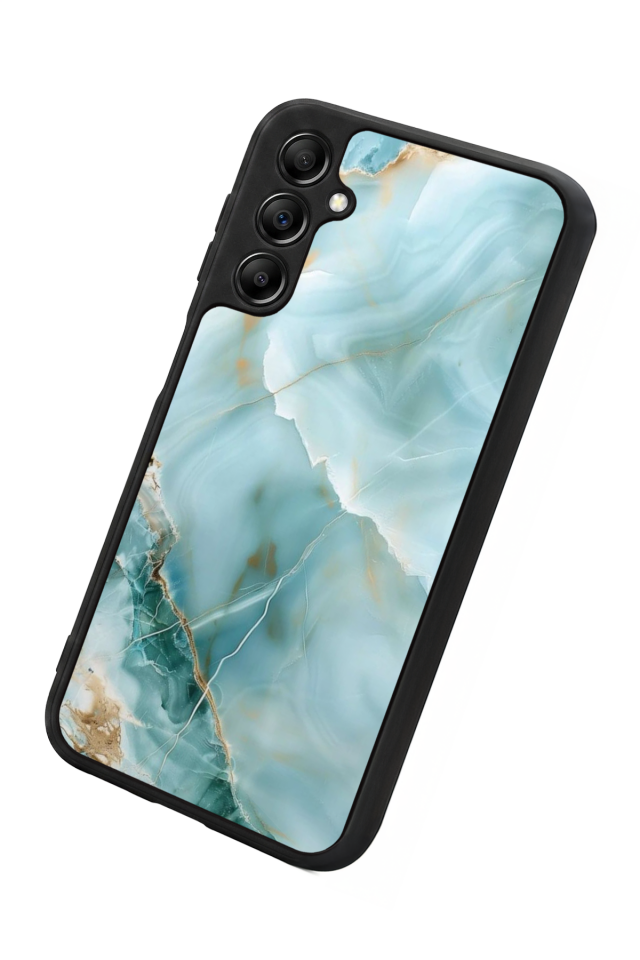 Samsung Galaxy A14 Uyumlu Mermer Marble Tasarımlı Glossy Premium Kılıf
