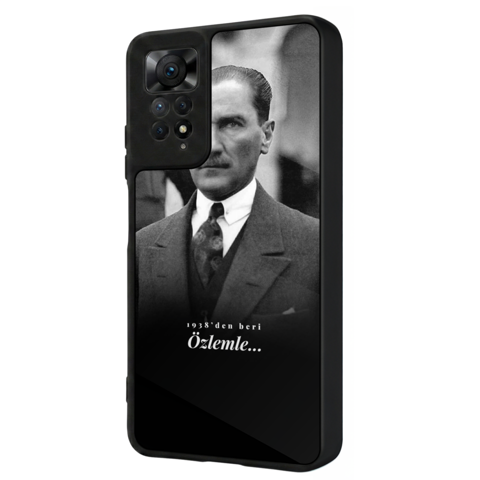 Xiaomi Redmi Note 12 Pro Uyumlu Mustafa Kemal Ataturk Tasarımlı Glossy Premium Kılıf