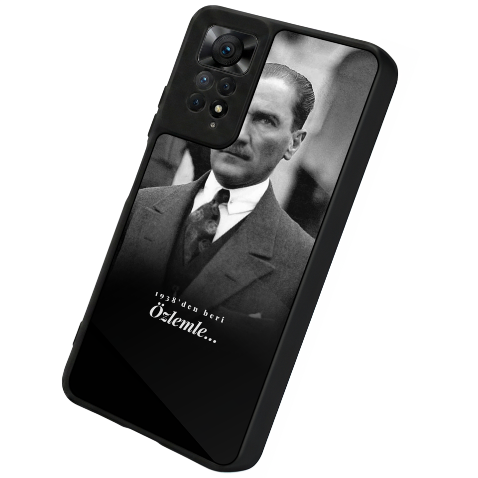 Xiaomi Redmi Note 12 Pro Uyumlu Mustafa Kemal Ataturk Tasarımlı Glossy Premium Kılıf