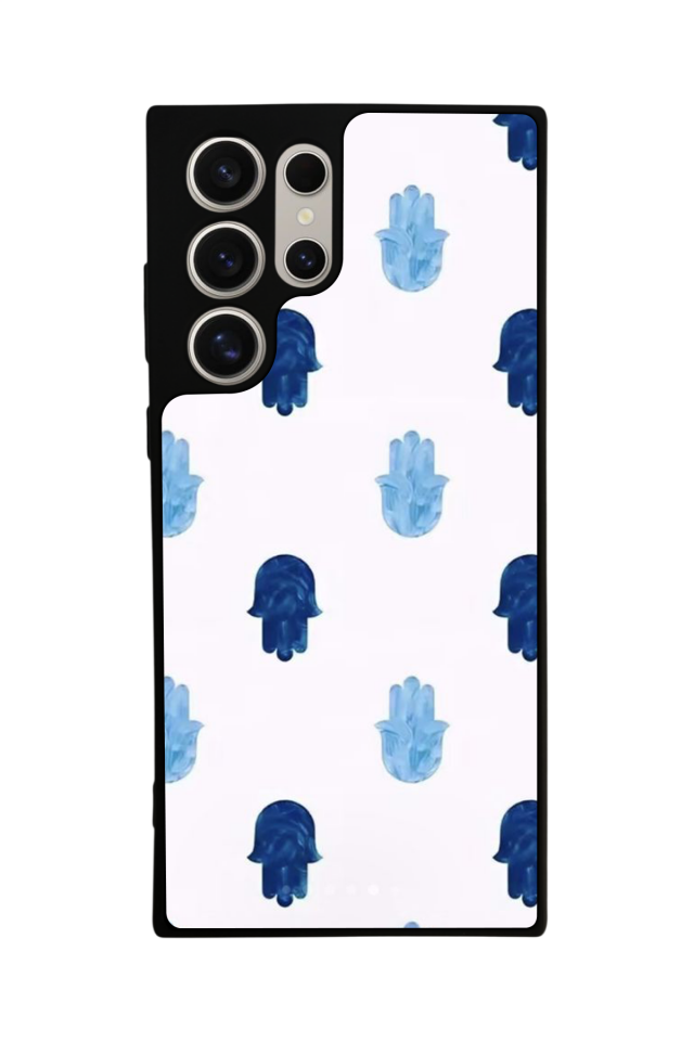 Samsung Galaxy S22 Ultra Uyumlu Nazar Tasarımlı Glossy Premium Kılıf