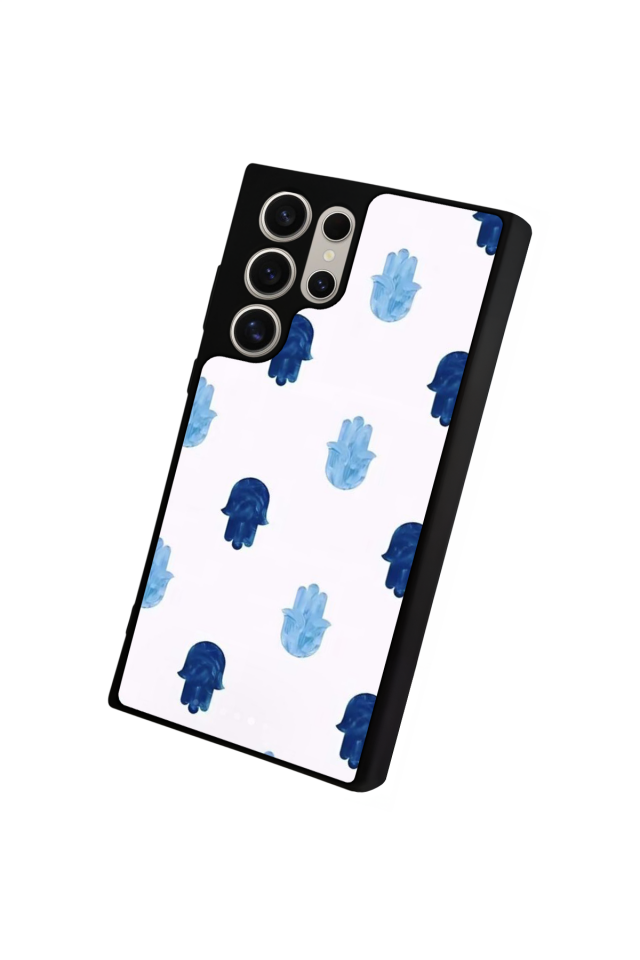 Samsung Galaxy S22 Ultra Uyumlu Nazar Tasarımlı Glossy Premium Kılıf