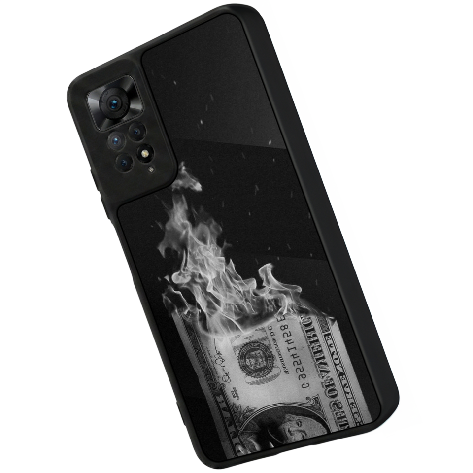 Xiaomi Redmi Note 11 Pro Uyumlu Para Tasarımlı Glossy Premium Kılıf