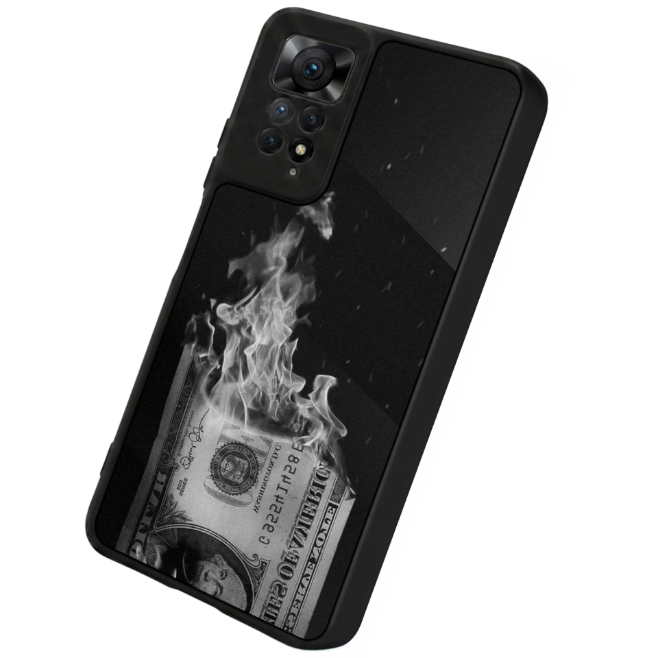 Xiaomi Redmi Note 11 Pro Uyumlu Para Tasarımlı Glossy Premium Kılıf