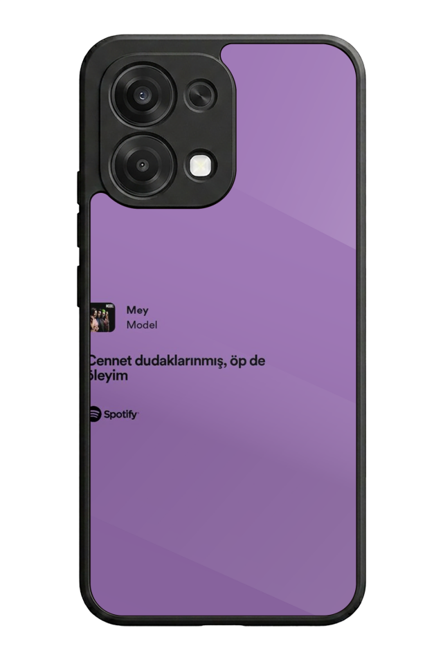 Oppo A6 Pro Uyumlu Sarki Sozleri Tasarımlı Glossy Premium Kılıf