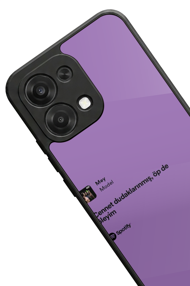 Oppo A6 Pro Uyumlu Sarki Sozleri Tasarımlı Glossy Premium Kılıf