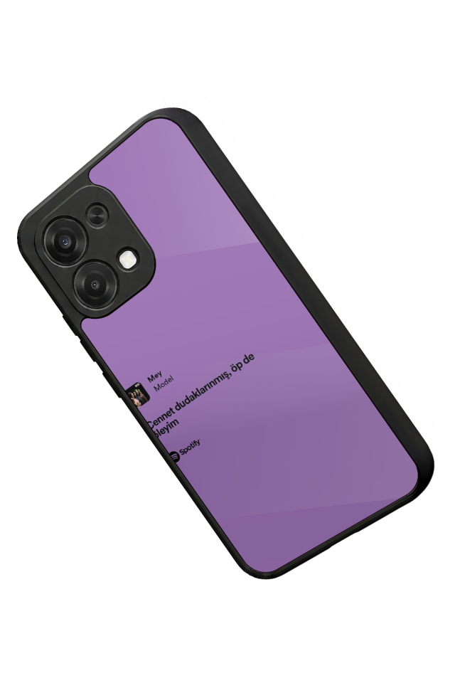 Oppo A6 Pro Uyumlu Sarki Sozleri Tasarımlı Glossy Premium Kılıf